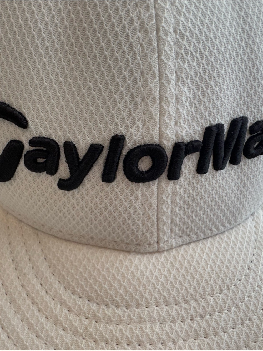 Taylor Made New Era White and Black 9FIFTY Snapback Hat
